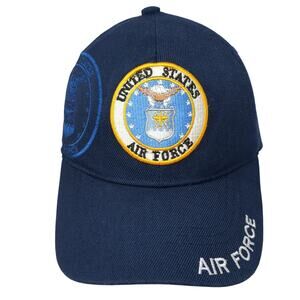 United States Air Force Strapback Hat Blue One Size Adjustable Outdoor